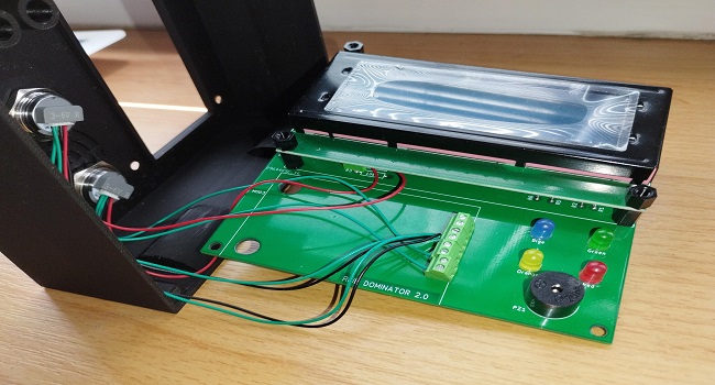 Button DOMINATOR - wiring of buttons with LED backlight